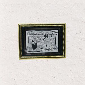 Vintage Antique Framed Thomas Theodor Heine Print Simplicissimus